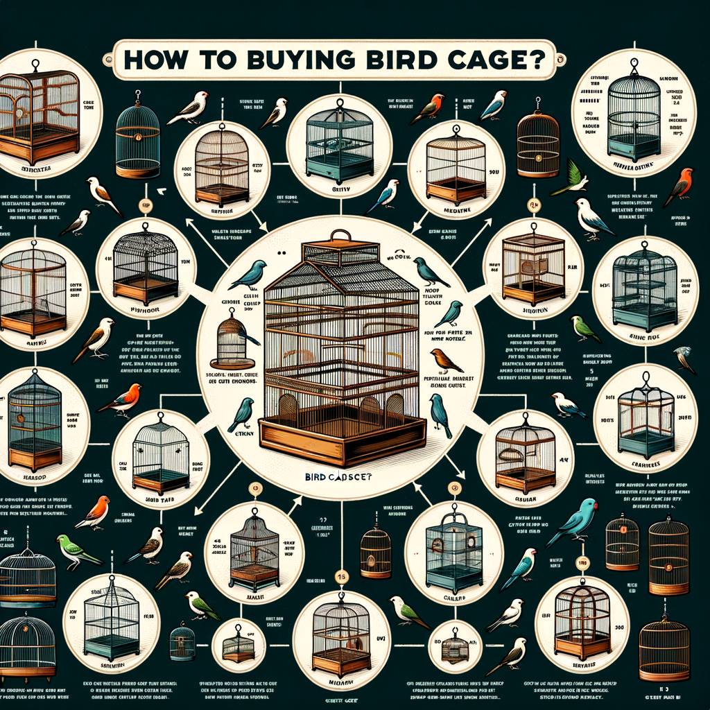 Variety of bird cages illustrating bird cage essentials, essential features for bird housing, and the process of bird cage selection for a comprehensive bird cage buying guide.