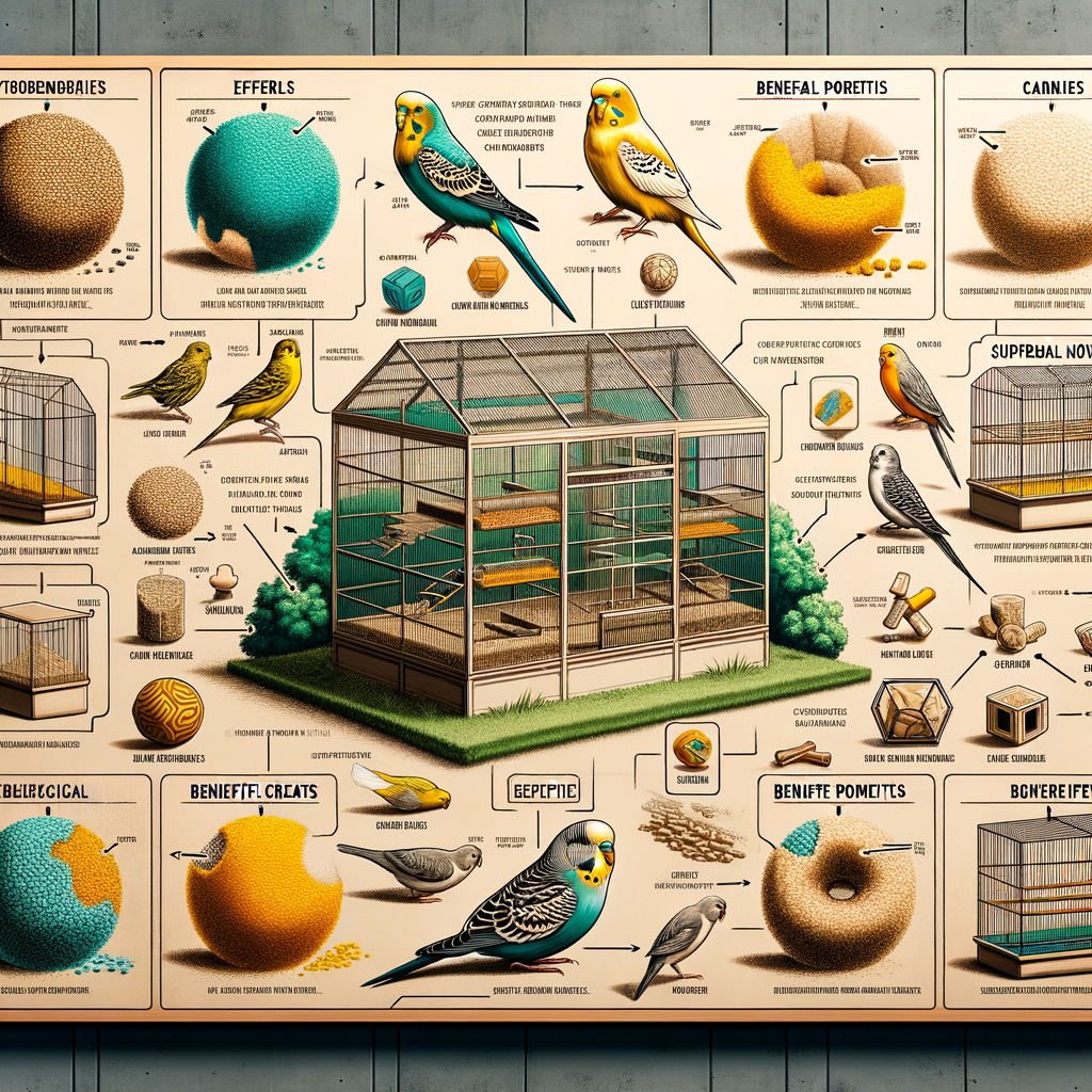Variety of best substrates for canary cage setup options, emphasizing the importance of substrate materials in creating an ideal canary home environment.